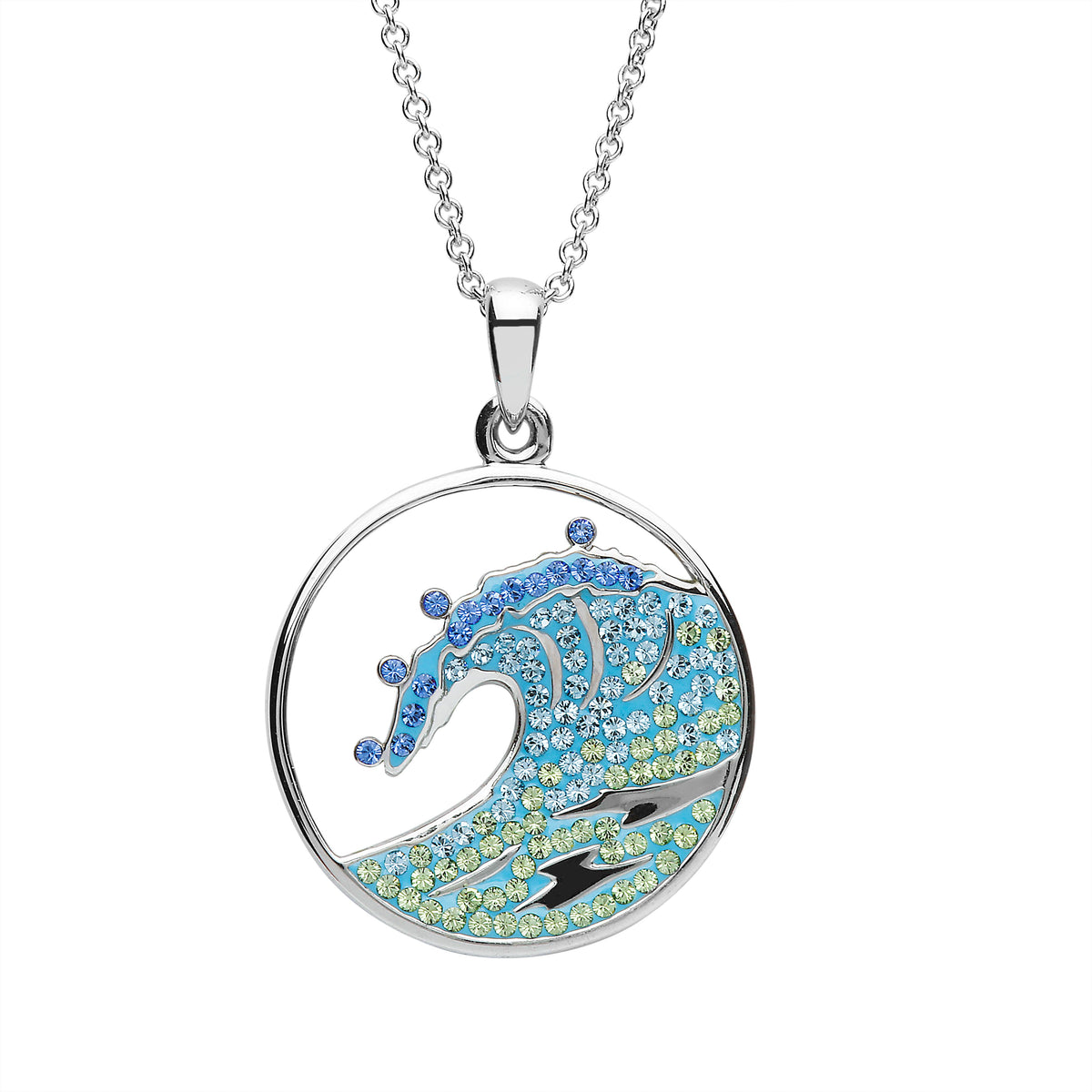 ネックレス・ペンダント Numbering Sculpted Wave Pendant Necklace #2704 5BNY060 Wave Necklace - ShanOre – KANDY KORNER