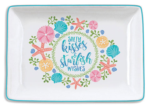 Salty Kisses and Starfish Wishes Trinket Tray