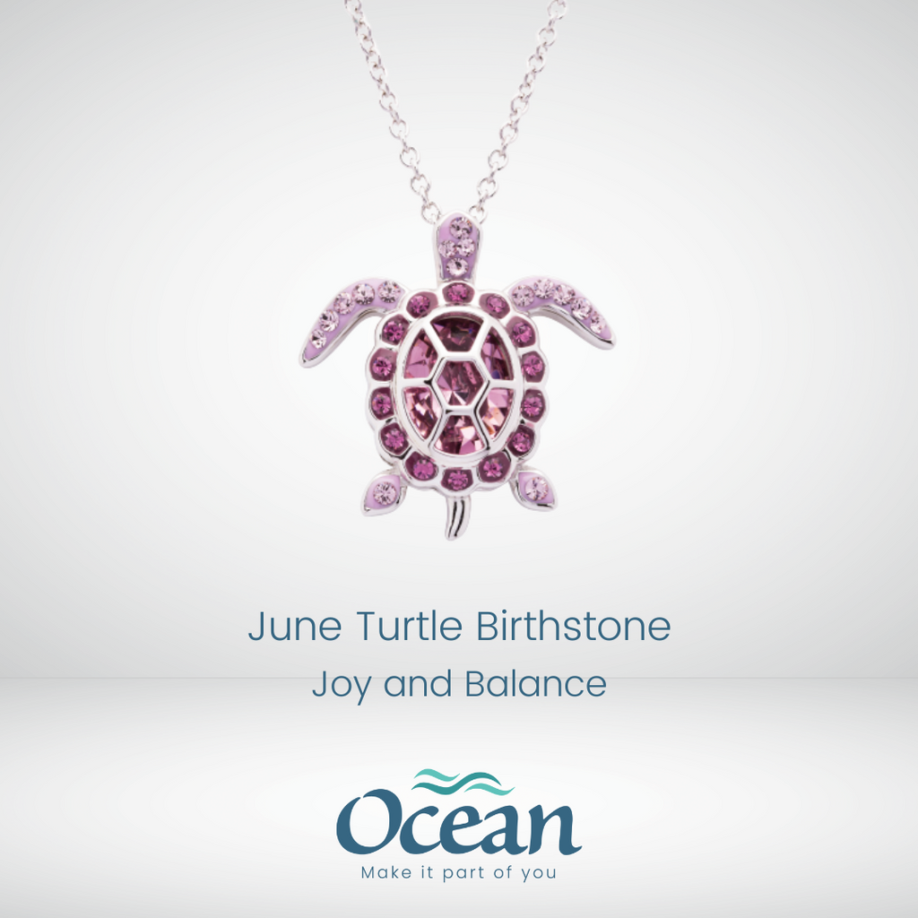 SS Swarovski June Turtle Birthstone Pendant ShanOre KANDY KORNER