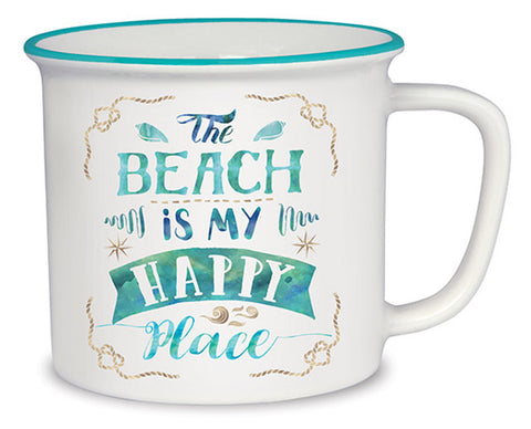 The Beach is My Happy Place Cottage Mug