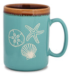 Sea Shell Hand Glazed Mug