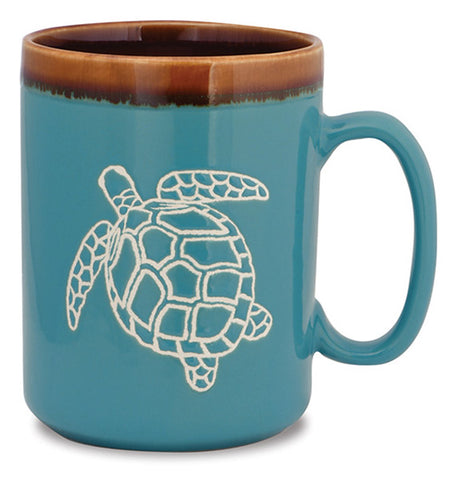 Sea Turtle Hand Glazed Mug