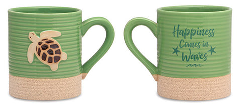 Happiness Comes in Waves Sandy Mug