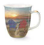 Adirondack Chairs on the Beach Mug