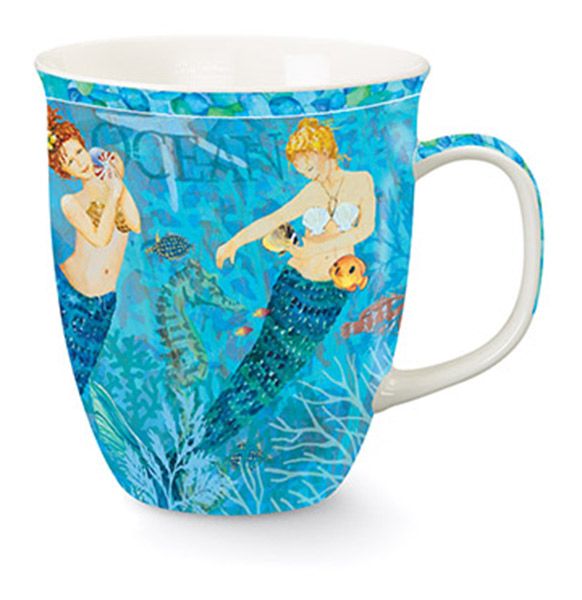 Salty Mermaid Pottery Mug