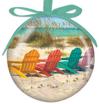 Colorful Adirondack Chairs Ornament