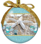 Glitter Sea Glass Ornament