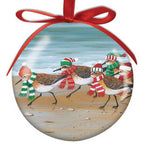 Holiday Sand Pipers Ornament