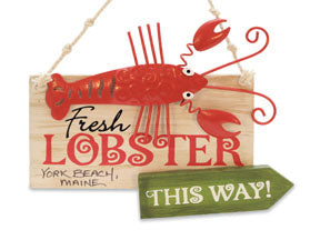 Fresh Lobster Sign Ornament