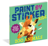 Paint by sticker zoo animals