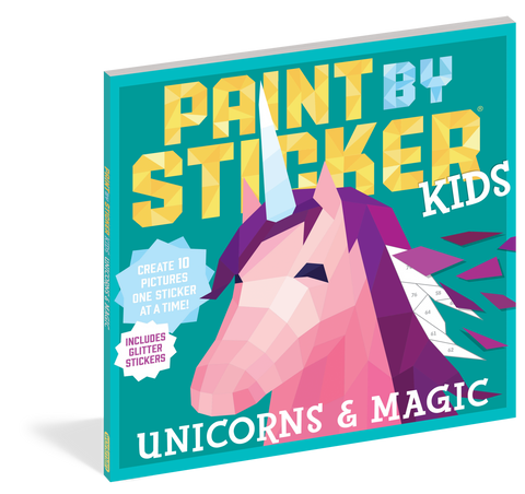 Paint by sticker unicorn and magic