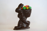 9.5 oz Solid Chocolate Bunny with a Basket full of Easter Eggs.