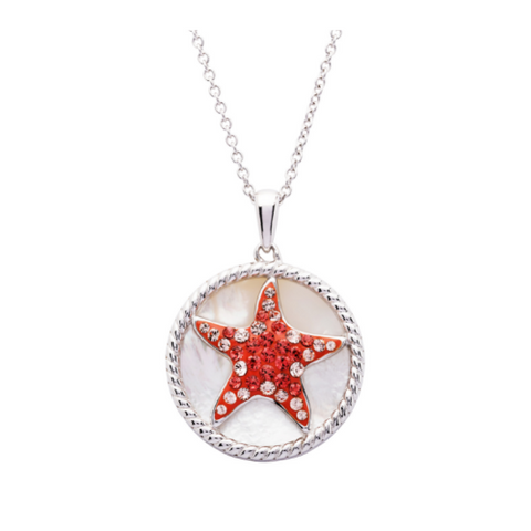 SS SW MOP Star Fish Pendant - ShanOre
