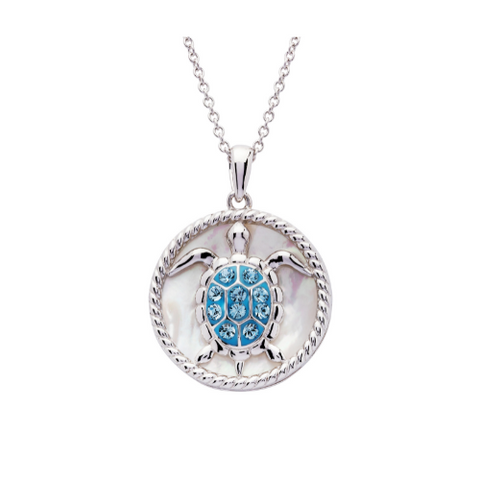 SS SW MOP Turtle Pendant - ShanOre