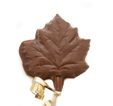 Maple Leaf Chocolate Lollipop