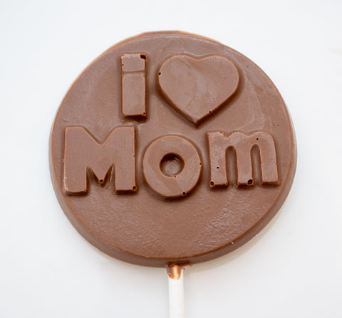 I Love Mom Chocolate Lollipop