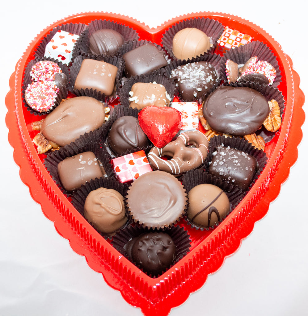 CHOCOLATE HEART BOX – KANDY KORNER