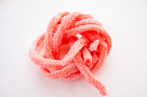 Sour Strawberry Candy Straws